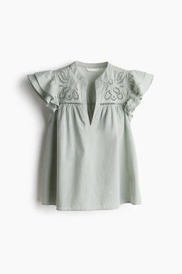 Blusa con bordado ingl?s