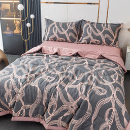 Комплект постельного белья Сатин с Одеялом 100% хлопок OB143 Евро/50-70 2 шт - Ситрейд фото 2