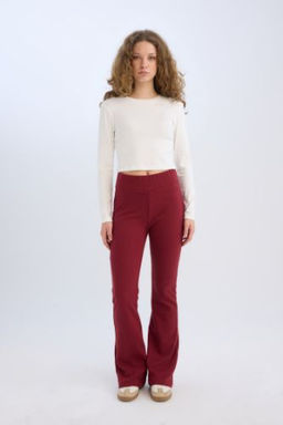 Wide Leg Genis Paca Esnek Belli Uzun Boy Pantolon