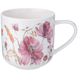 Цена за 4 шт. КРУЖКА LEFARD FLOWERS 400 МЛ (МАЛ.УП.=4ШТ./КОР=24ШТ.)