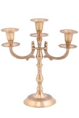 Подсвечник № П807/3/2 (антик) Классик на 3 свечи