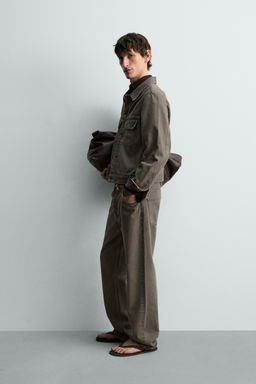 CAZADORA DENIM LIMITED EDITION / Verde gris - Zara фото 4