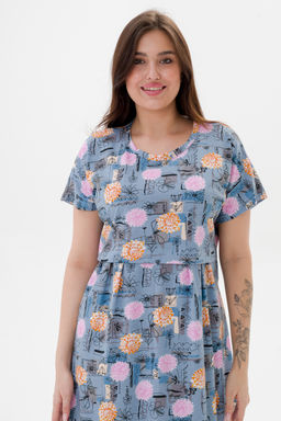 Платье женское из кулирки Миранда астра макси - Амадэль фото 5