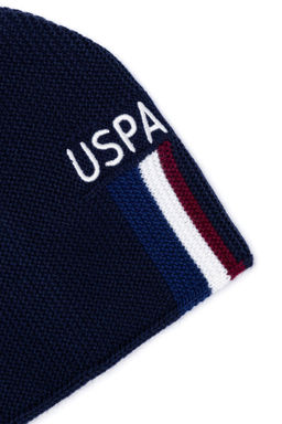 Темно-синий берет для мальчика Неожиданная скидка в корзине - U.s. polo assn фото 3