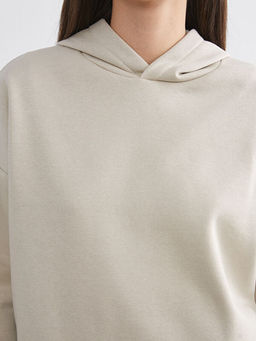 Oversize Kad?n Kal?n Hoodie