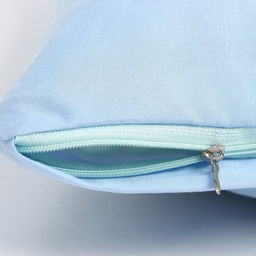 Наволочка декоративная Экономь и Я цвет голубой, 40 х 40 см, полиэстер  фото 3