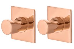 Набор 2 крючков 3,7*3,7*2,8 см Розовое золото квадрат, самоклеящиеся - Elan gallery фото 3