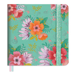 Записная книжка арт.47739/20 СОФТ-ТАЧ МЯТНЫЙ (130x130, 240 стр., застежка-резинка, скругленный кореш