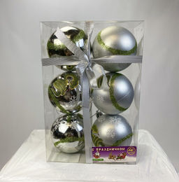 НГ шары на ёлку, символ года 60мм