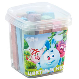 Мелки цветные, 12 штук, 10 цветов Смешарики