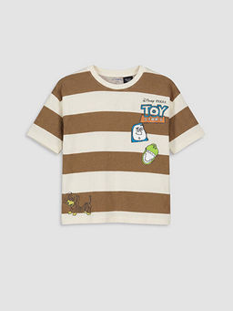 Bisiklet Yaka Toy Story Bask?l? Erkek ?ocuk Ti??rt