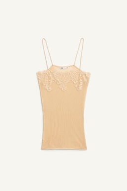 LIMITED EDITION RIBBED LACE TOP - Zara фото 3
