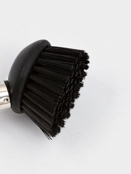 Дозатор для моющего средства Доляна «Милитари», 370 мл, с губкой и щёткой, белый