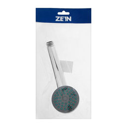 Цена за 2 шт. Душевая лейка ZEIN Z401, пластик, 1 режим, хром