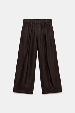 PANTAL?N BARREL LINO ZW COLLECTION / Marr?n - Zara фото 5