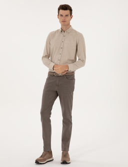 Bej Slim Fit Jean Pantolon - Pierre cardin фото 3
