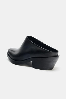 LEATHER BIKER CLOGS - Zara фото 20