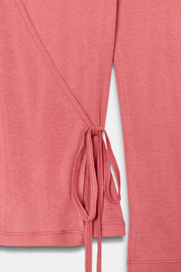 SUPIMA® WRAP T-SHIRT - Zara фото 12