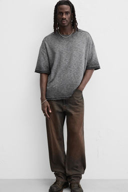 FADED KNIT T-SHIRT - Zara фото 13