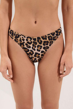 Trendyolmilla Leopar Ve Siyah 2li Normal Bel Bikini Alt? TBESS25BA00054  фото 5