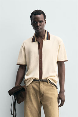 CONTRAST KNIT SHIRT - Zara фото 2
