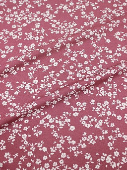 Штапель Цветочный вихрь цв.лилово-розовый, СОРТ2, ш.1.45м, вискоза-100%, 100гр/м.кв - Купава фото 9