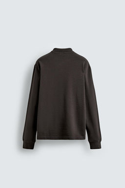 WASHED TEXTURED POLO SHIRT - Zara фото 8