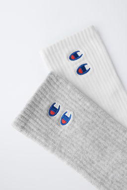 2-PACK OF CHAMPION ® X ZARA LOGO EMBROIDERED SOCKS  фото 2
