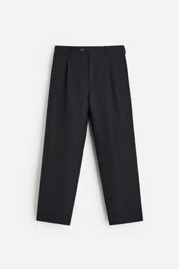 COTTON/WOOL PLEATED TROUSERS - Zara фото 15