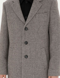 Gri Y_n Kar___ml_ Slim Fit Ka_e Kaban