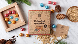 Кедровый грильяж ассорти / клюква, черника, облепиха / 120 г / ТМ Сибирский кедр