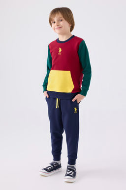 Erkek _ocuk Bordo Pijama Tak_m_ Sepette S_rpriz _ndirim - U.s. polo assn фото 3