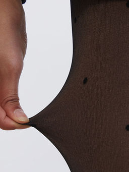 ?ift Katl? Puantiyeli Kad?n K?lotlu ?orap