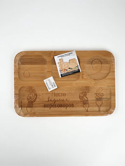 Менажница прямоугольная «Вилочки», бамбук