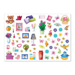 Наклейки Наряди куколку. Лучшие подружки, 12 стр.