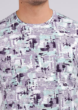 CLE Фуфайка (футболка) муж. 542284/10гн белый/фиолетовый - Clever wear фото 2