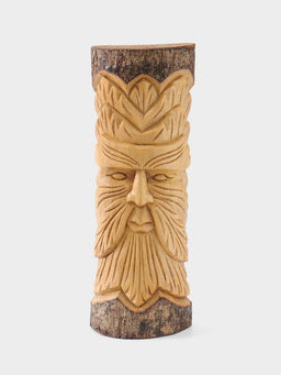 Маска сувенирная «Старец», 13×7×32 см, дерево джампинис