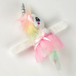 Мягкая игрушка Обнимашка-Единорог, браслет - POMPOSHKI фото 5