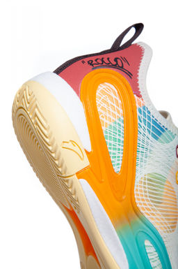 Кроссовки для баскетбола Бежевый/Красный/Неоново-оранжевый SPLASH 7.0 - Anta фото 8