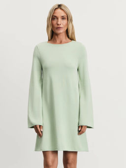 Вязаное мини платье из вискозы с открытой спиной / Zarina  фото 3