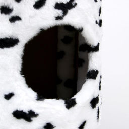 Домик для кошек с когтеточкой Круглый с площадкой, 52 х 52 х 95 см, далматинец - Пижон фото 9