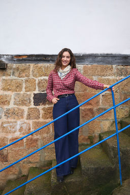 K?rm?z? Kruvaze Baglama Detayl? Viskon Dokuma Bluz TWOSS26BZ00205