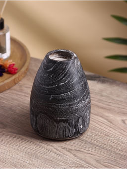 Подсвечник «Чимахи», d=4 см, 10×10×15 см, дерево джати, тёмно-коричневый