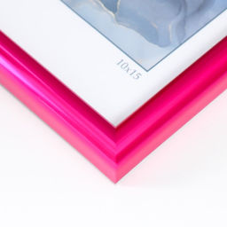 Цена за 2 шт. Фоторамка пластик "Радуга" 10х15 см, пурпурный металлик (пластик)