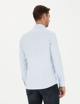 Mavi Slim Fit Uzun Kollu G_mlek