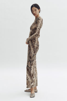 Vestido de malla con estampado piel de serpiente - H&m фото 2