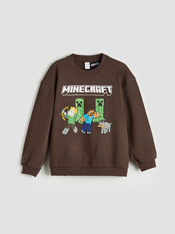 Minecraft Bask?l? Erkek ?ocuk Kal?n E?ofman Tak?m?