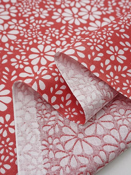 Бязь "Аура" цв.красный, ш.1.5м, хлопок-100%,120гр/м.кв