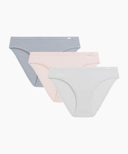ATLANTIC 3CLP-002 Трусы спорт Sport - набор (3 шт.) серо-жемчужный + светло-розовый + светло-жемчужный