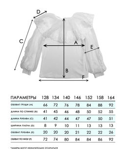 Блузка для девочек - Синий мир фото 4